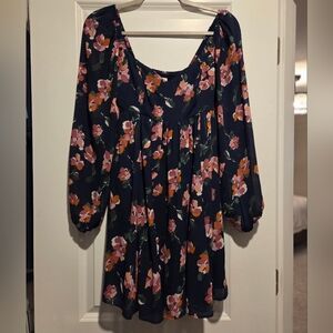 Abercrombie & Fitch Dark Blue Floral Dress